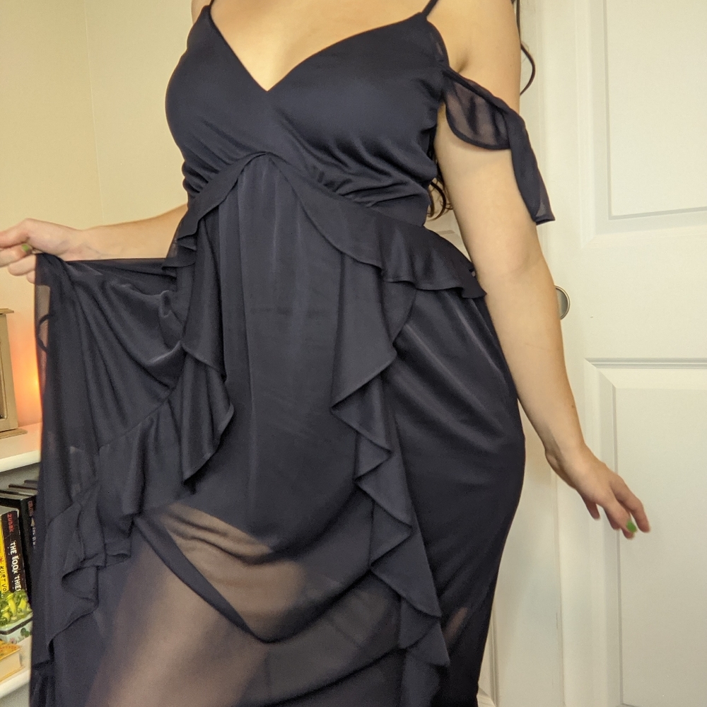 Navy Blue Evening Gown by Express (NWT, size small
